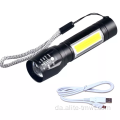 3w mini lampe lommelygte zoombart plastlys